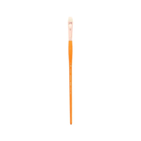 Princeton&#x2122; Refine&#x2122; Natural Bristle Long Handle Short Filbert Brush
